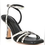 Coach  Women’s Kelsey Snake‑Embossed Leather Sandals - Size 8.5 Photo 0