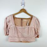 Ulla Johnson NWT‎  Womens Renee Top in Sweetbriar Pink Sz 12 | Feminine Cropped Photo 1