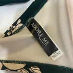 Adore Me  Green & Pale‎ Pink Floral Bikini Top Swimsuit Bathing Suit | Size 2X Photo 5