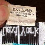 Lexi York Light Blue With White Chains Print Sheer Summer V Neck Top Sz S Photo 7