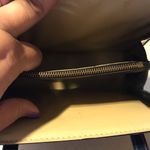 NAVY BLUE PVC VINTAGE 1960'S TOP HANDLE SATCHEL HAND BAG Photo 9