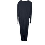 Lou & grey LOFT Women Large L/S Jumpsuit Black Signature Soft Minimalist Travel Photo 2
