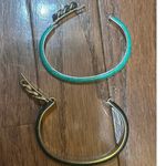 Vintage Vita Florence 24k Gold Bangle & Modern Manelli Silver Leather Bracelet Photo 9