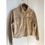 Vintage 90s Suede Jacket Size Large Light Tan Minimalist Classic Fall Vibes Photo 7
