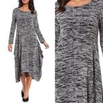 Bryn Walker  black and grey midi Lagenlook dress size large Photo 1