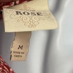 Knox Rose Floral Print Tassel Drawstring Balloon Sleeve Peasant Boho Blouse Top Photo 96