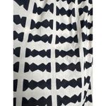 Bel Kazan Bow Print Maxi Dress Black White Ruffle Hem Boho Resort large Photo 5