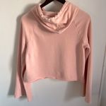 American Rag Crop Bell Sleeve Lace Insert Pullover Sweatshirt Hoodie Photo 9