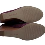 Violet & Red Jay Jay Ankle Boots Wedge Suede Burgundy SZ 8 Leather Boho Festival Purple Photo 6