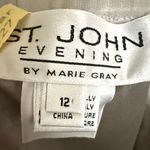 St. John  Evening by Marie Gray Silver Chiffon Overlay Ballet Coquette Skirt Photo 1