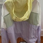 ASTR The Label Sawyer Windbreaker Pastel Colorblock Hooded, size L Photo 8