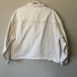 No Less Than Kelly White Cotton Denim Pullover Size Large Photo 5