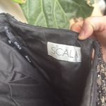 Scala  Silk Black Sequin Beaded Dress Strapless Sweetheart Prom Formal Cocktail Photo 5