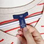 Gap Factory striped V neck sweater size S Red Photo 5