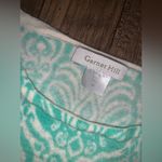 Garnet Hill Merino wool  soft green printed sweater M 198$designer classic spring Photo 4