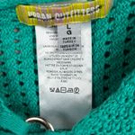 Urban Outfitters  Women's Green Open Knit Crochet Tank Top Size Large Photo 2
