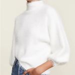 Line and Dot  White Mock Neck Sweater Size Large Photo 1