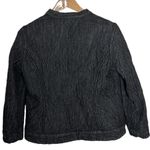 Chico's Reversible Quilted Gray Denim//Cheetah Print Bomber Jacket US Size 8 Photo 3