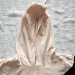 JustFab Light Pink Burgundy Cream Hoodie Photo 2