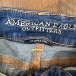 American Eagle Super Super Stretch Artist Crop Distressed Raw Hem Jeans Photo 1