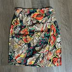 Vintage 90’s Tropical Faux Wrap Skirt Tan Size 10 Photo 7