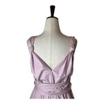 Rebecca Taylor Dress Women 4 Purple Solid Poplin Whisper Midi Party Cocktail Photo 6