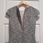 J.Crew Belted Gray Tweed Short Sleeve Knee Length Dress Sz 4 Photo 4