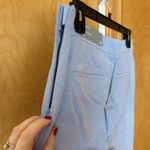 Talbots Chatham Crop Slim Leg Pants Light Blue Scalloped Hem Women's Size 10 Photo 2