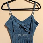 & Other Stories & OTHER STORIES Fit and Flare Denim Dress Open Tie Back- Size 12 Photo 9