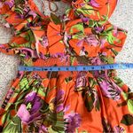 Love The Label Azaela Floral Ruffle Maxi Dress Topanga Coral Print Womens Size S Pink Photo 10