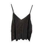 ZARA  Black Pleated Ruffle Cami Tank Top- Size US 6 Photo 1