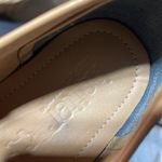 HOTTER Mabel M Width Preppy Blue Canvas Sneaker 9.5 Tan Leather Trim Photo 11