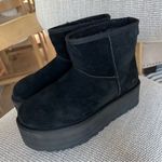 UGG New Anthropologie +  Classic Mini Platform Boots - Black Photo 4