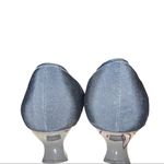 Life Stride  blue satiny pump heels with bow on top! Photo 6