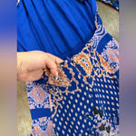 Free People  Seven Wonders mini dress blue boho print party revolve $148 cutout Photo 8