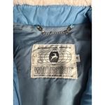 Vintage White Stag Blue Puffer Coat Sherpa Collar Winter Jacket Rustic Ski Lodge Size 6 Photo 5