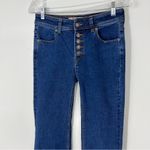Free People Exposed Button Fly High Rise Flare Denim Jeans Size 26 Photo 2