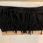 Black Fringe Tube Top Womens One Size Fits Most See Measurements in Description Photo 4