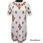 Michael Kors White Embroidered T Shirt Shift Dress size 4 Photo 2