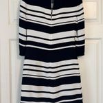 Kate Spade Cape Stripe Dizzy Dress Size 0 Black & White Photo 2