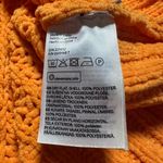 H&M Bright Golden Orange Knit Sweater Long Sleeve Crewneck size small Photo 5
