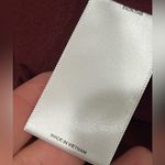 EXPRESS  edition Women’s dress size small new burgundy color puffy long sleeve Photo 12