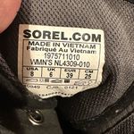 Sorel CARIBOU WOMENS BLACK SUEDE ANKLE WATERPROOF SHOE BOOTS 8 Photo 8