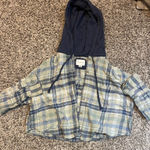 American Eagle  flannel with hood cropped Photo 0