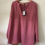 Adrianna Papell  Rose V-Neck Blouse Photo 0