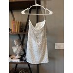 retrofete Cassandra Strapless Mini Dress Silver White Womens Size Medium Photo 9
