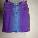 Jordache Vintage Women's Yoke Front Art to wear Tie Dye Denim Skirt, Y2K|Size:28 Photo 14