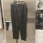 Ted Baker 💕💕 Faydell Pleather Belt Detail Trouser ~ Black US 10 NWT Photo 14