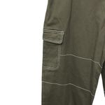 Rachel Paige Pants Womens Sz XL Green Cargo Contrast Stitch Utility Joggers Y2K Photo 2