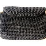 BLACK CROCHET SMALL WALLET CLUTCH Photo 0